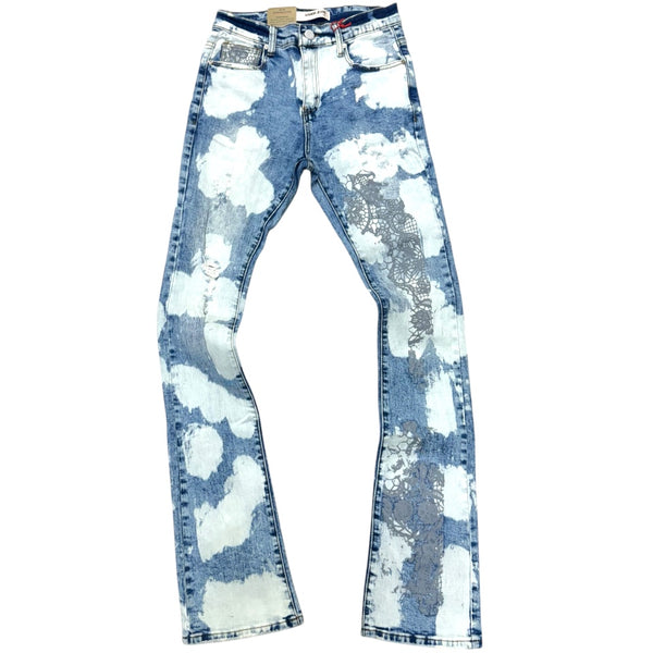 r*す様 LACE DOCKING FADE DENIM PANTS Ameri LACE DOCKING FADE DENIM PANTS