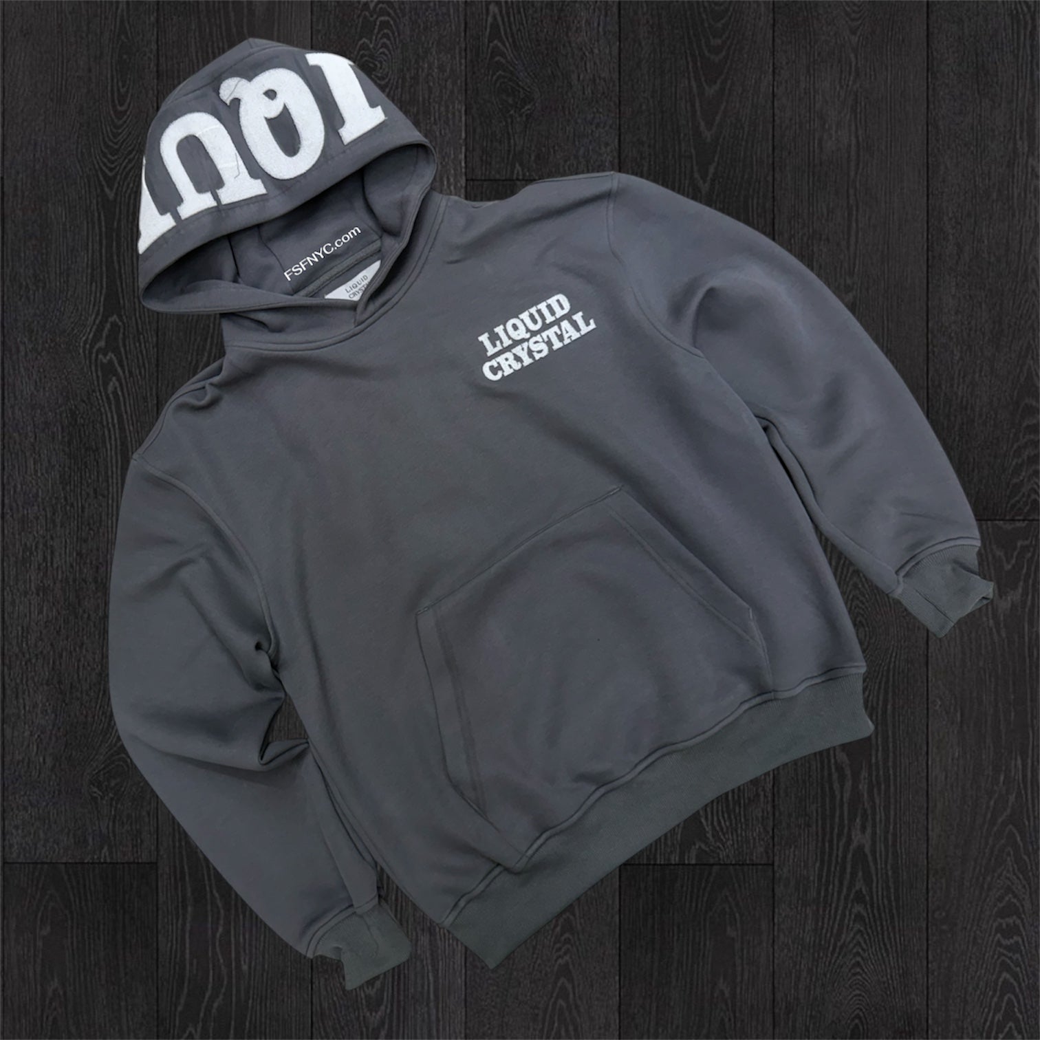 LC - liquid Crystal Premium Hoodie - Charcoal - 9109H