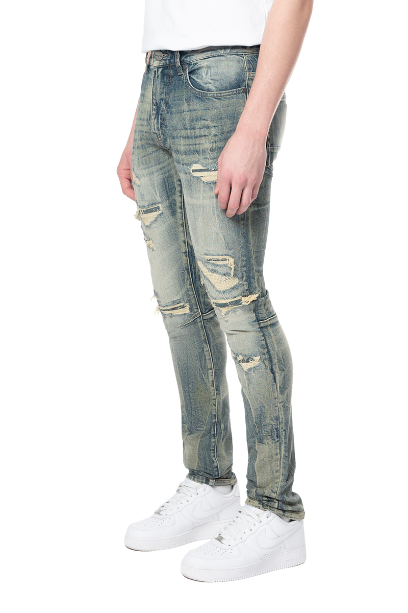 Rise Slim vintage washed Jeans topaz 24502