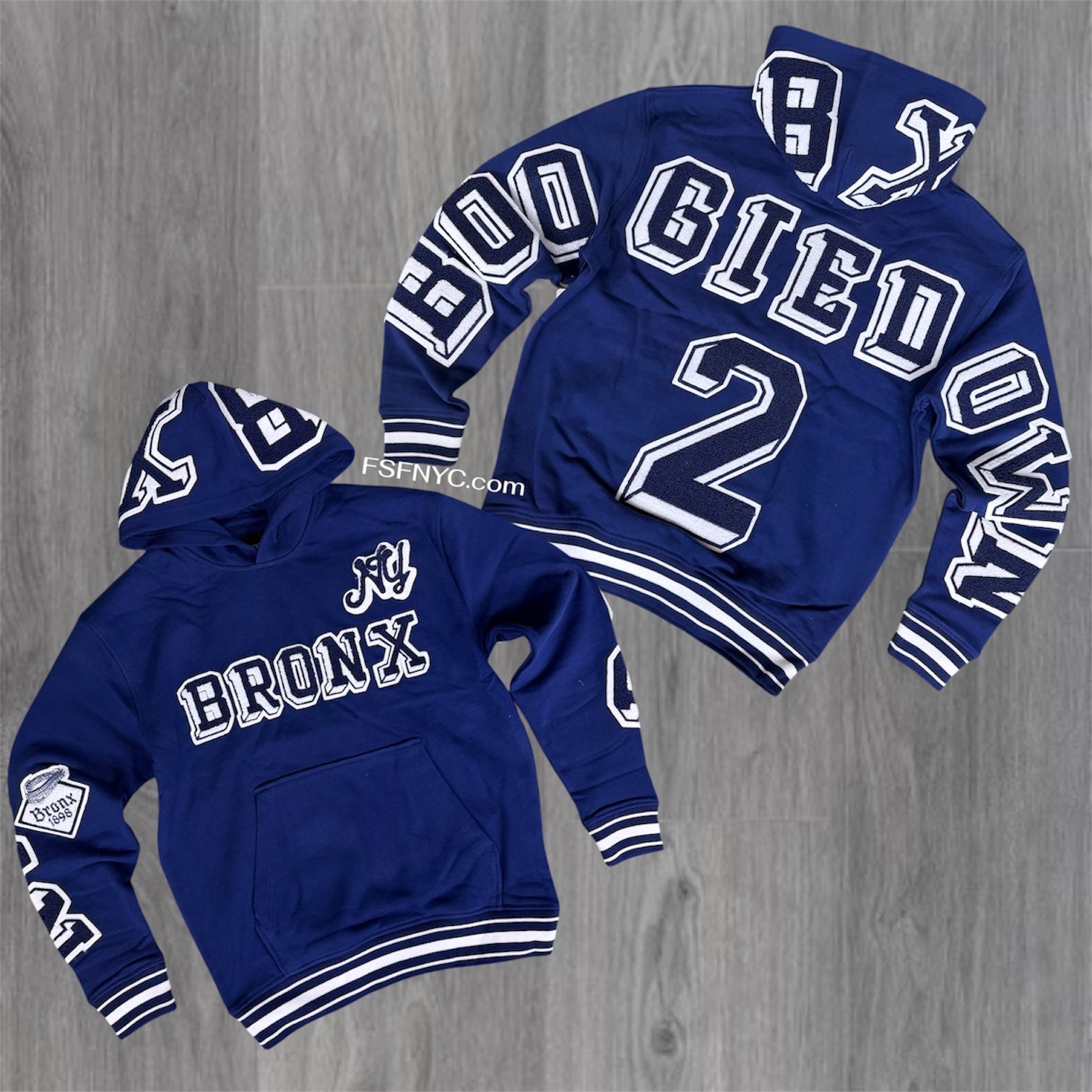 JC - Varsity Hoodie  - Navy - 8803H