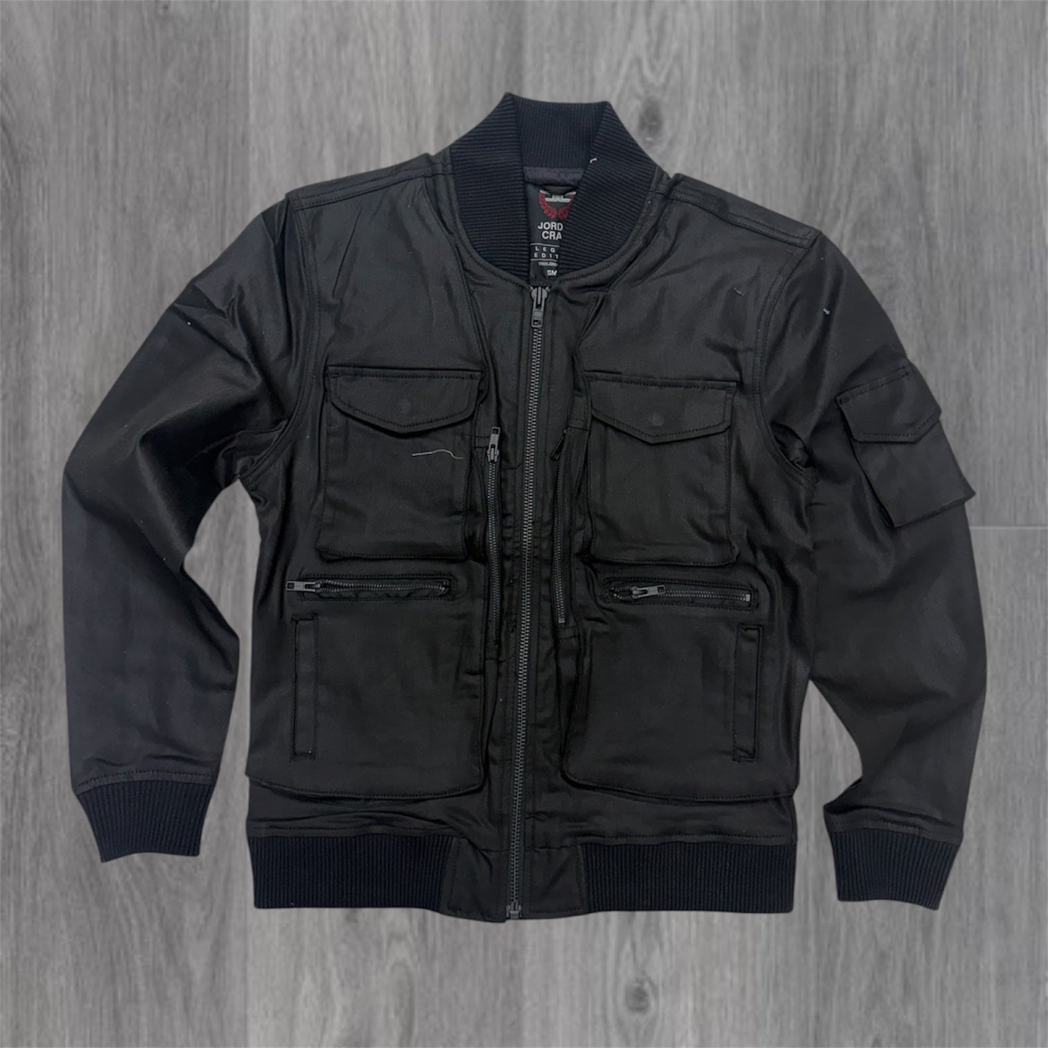 JC - Utility Waxed Denim Jacket - black -JJ2286