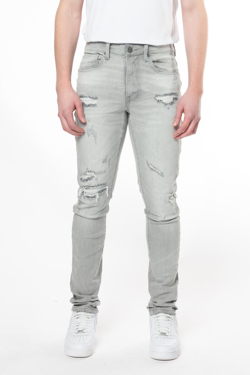 Rise Vintage washed Jeans Cloud grey 24101