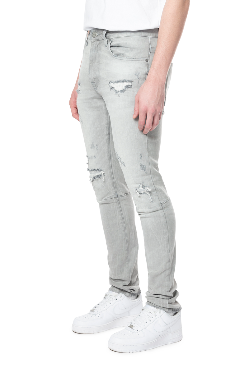 Rise Vintage washed Jeans Cloud grey 24101