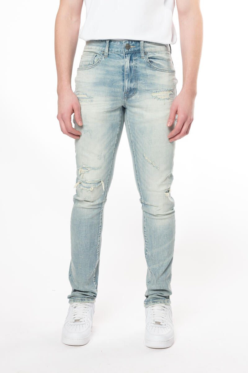 Rise Vintage washed Jeans elm Blue 24101