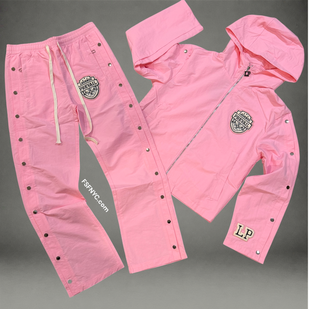 Prevail - Classic Patch Windbreaker Set - Pink - 1993