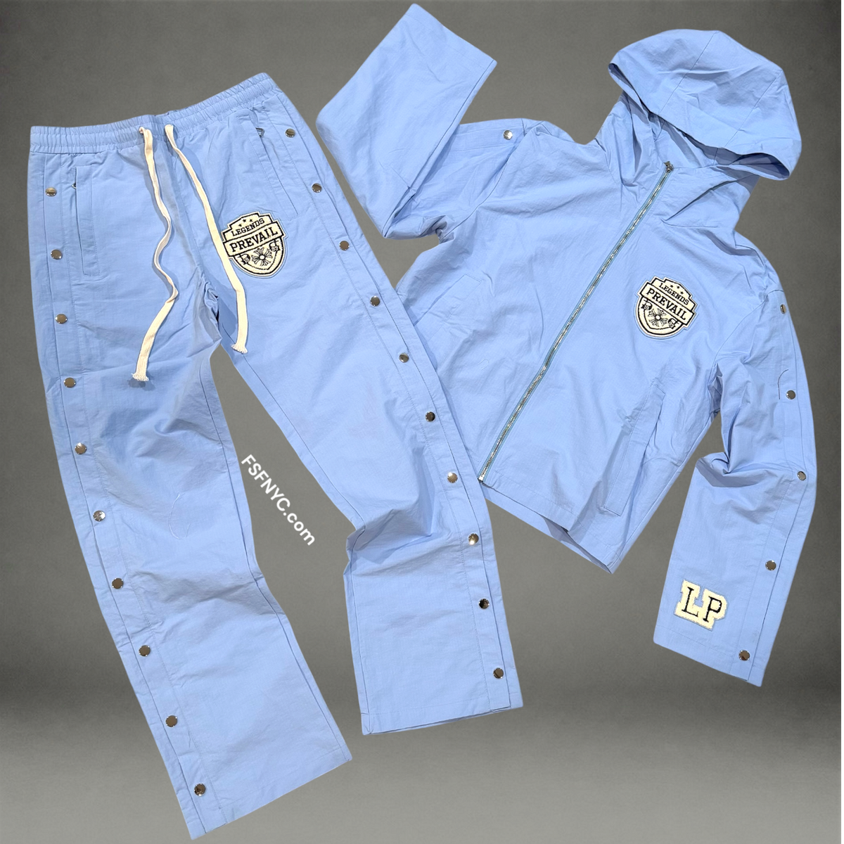 Prevail - Classic Patch Windbreaker Set - L.Blue - 1993