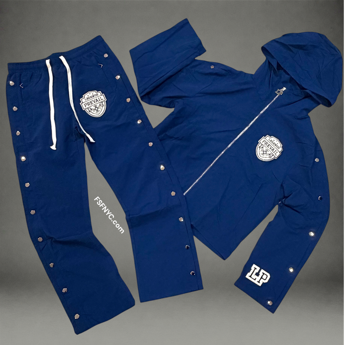 Prevail - Classic Patch Windbreaker Set - Navy - 1993