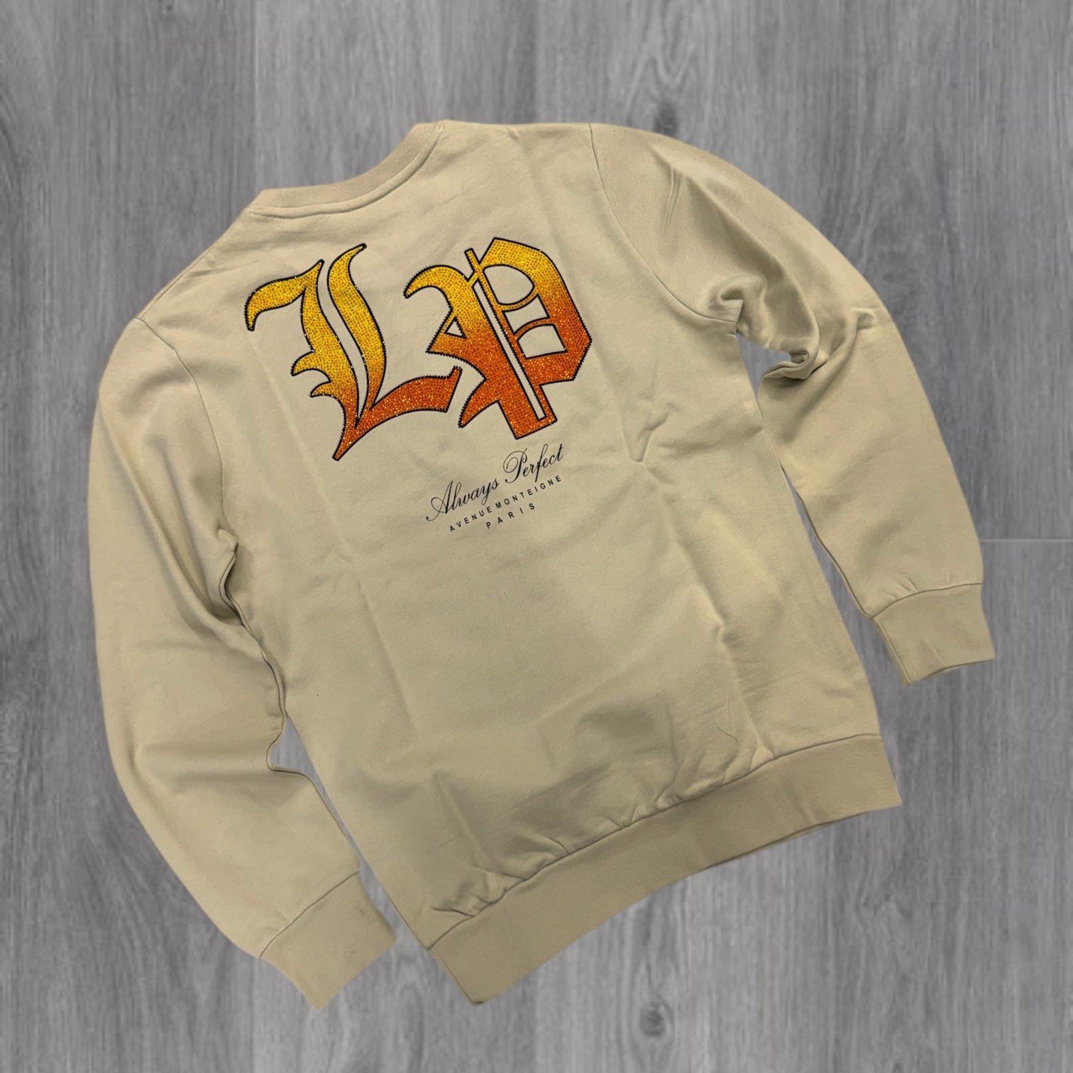 LP - Sweatshirt Tiger Rhinestone Beige - W24 1168