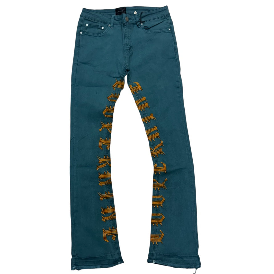 Cooper Stacked Stacked Denim Dark Teal 0507