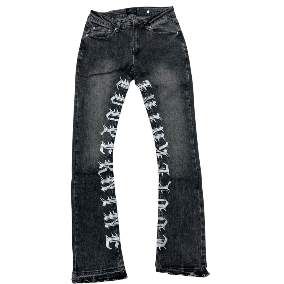 Cooper Stacked Stacked Denim Black Wash 0502