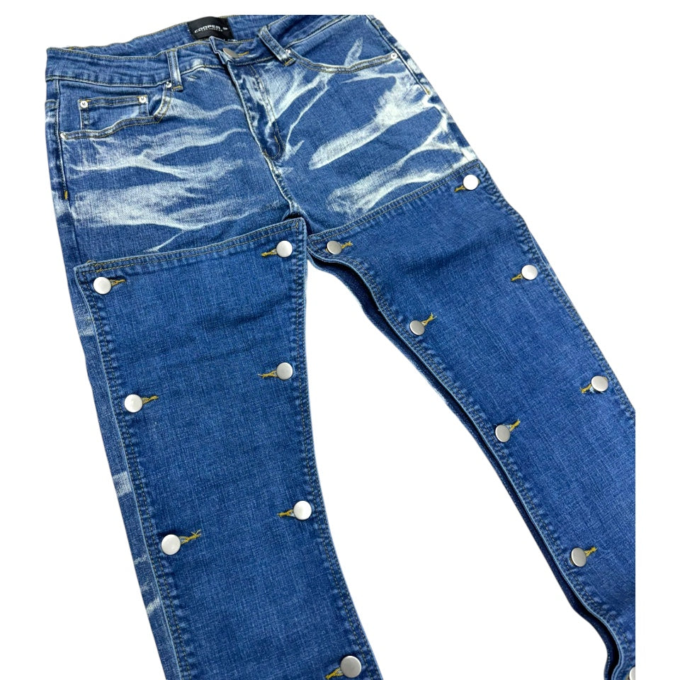 Cooper Stacked Stacked Layer Denim Blue  0409