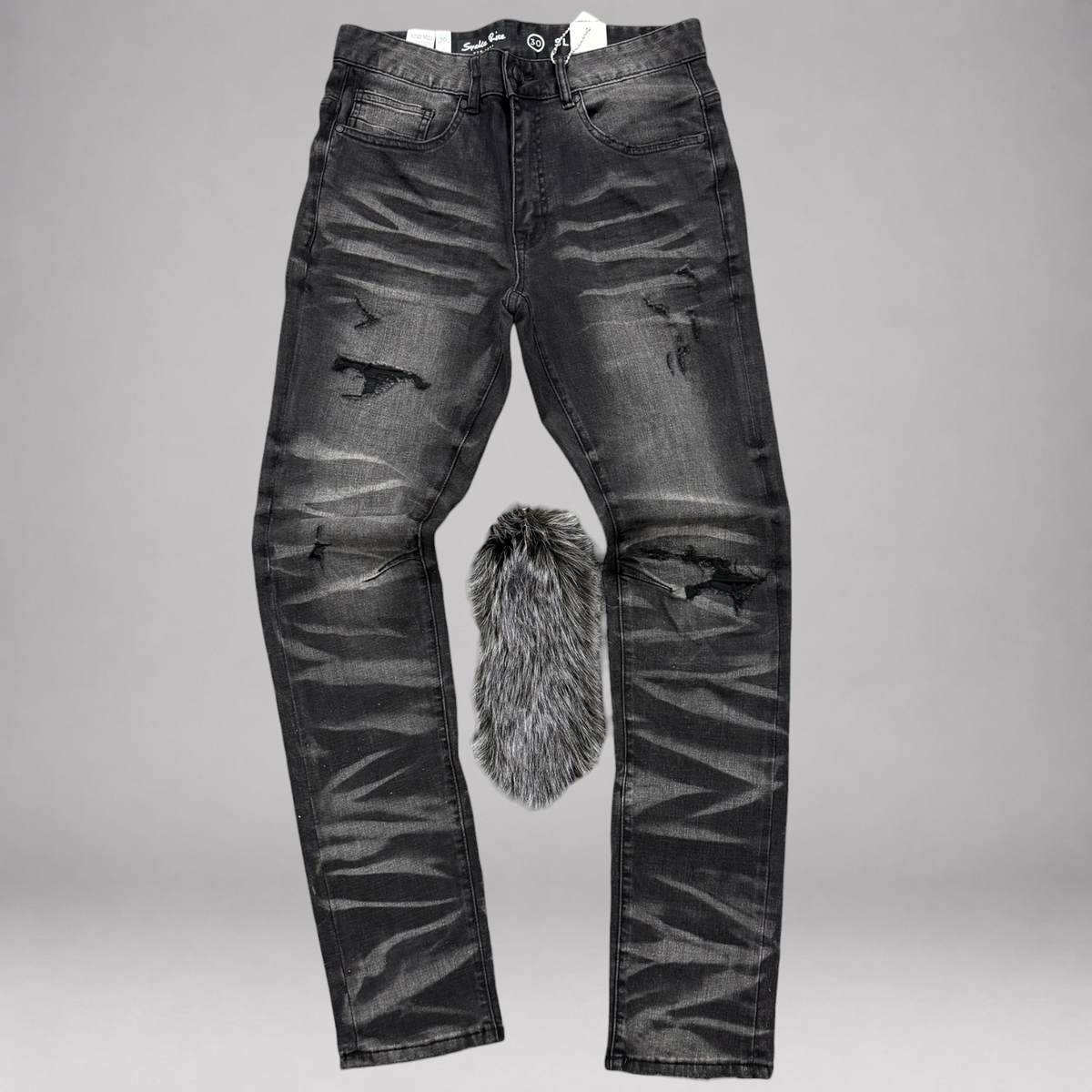 Rise - Washed Black Denim - T.Blk - P221