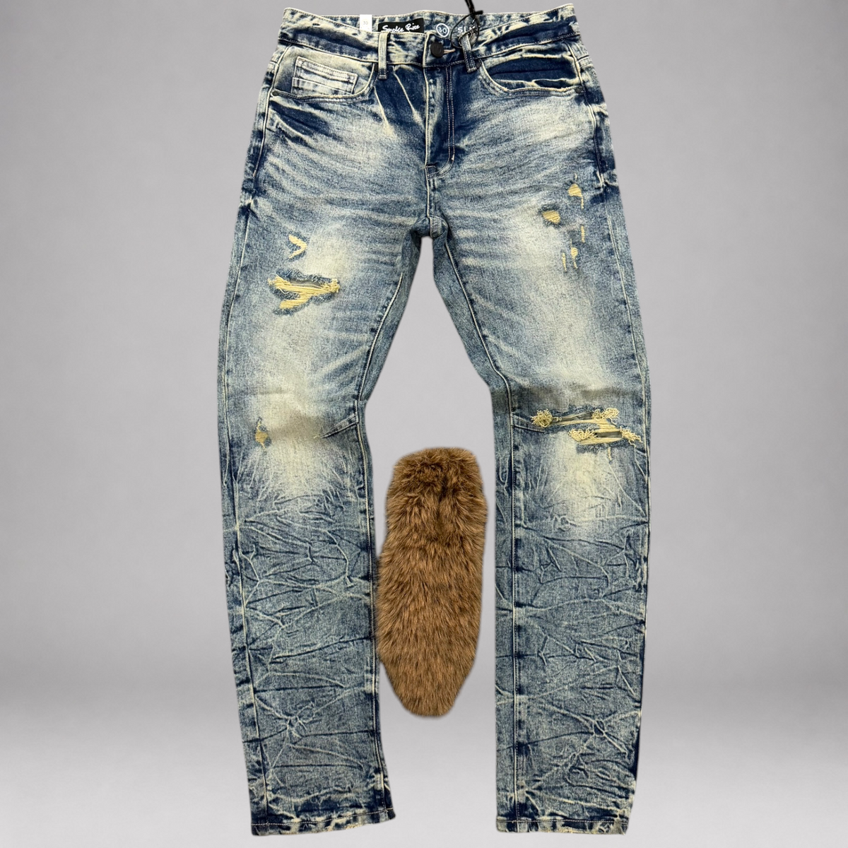 Rise - Washed Black Denim - Blue - P221