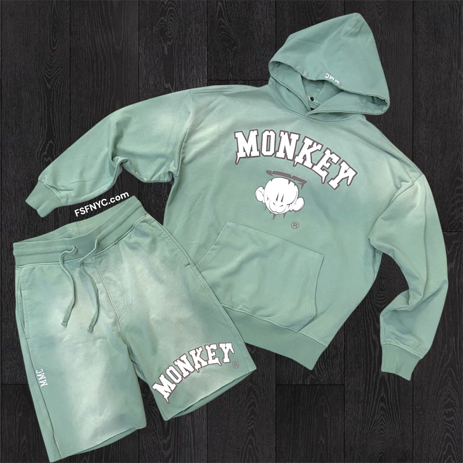 Monkey Money Classic Short Set - Sage Green