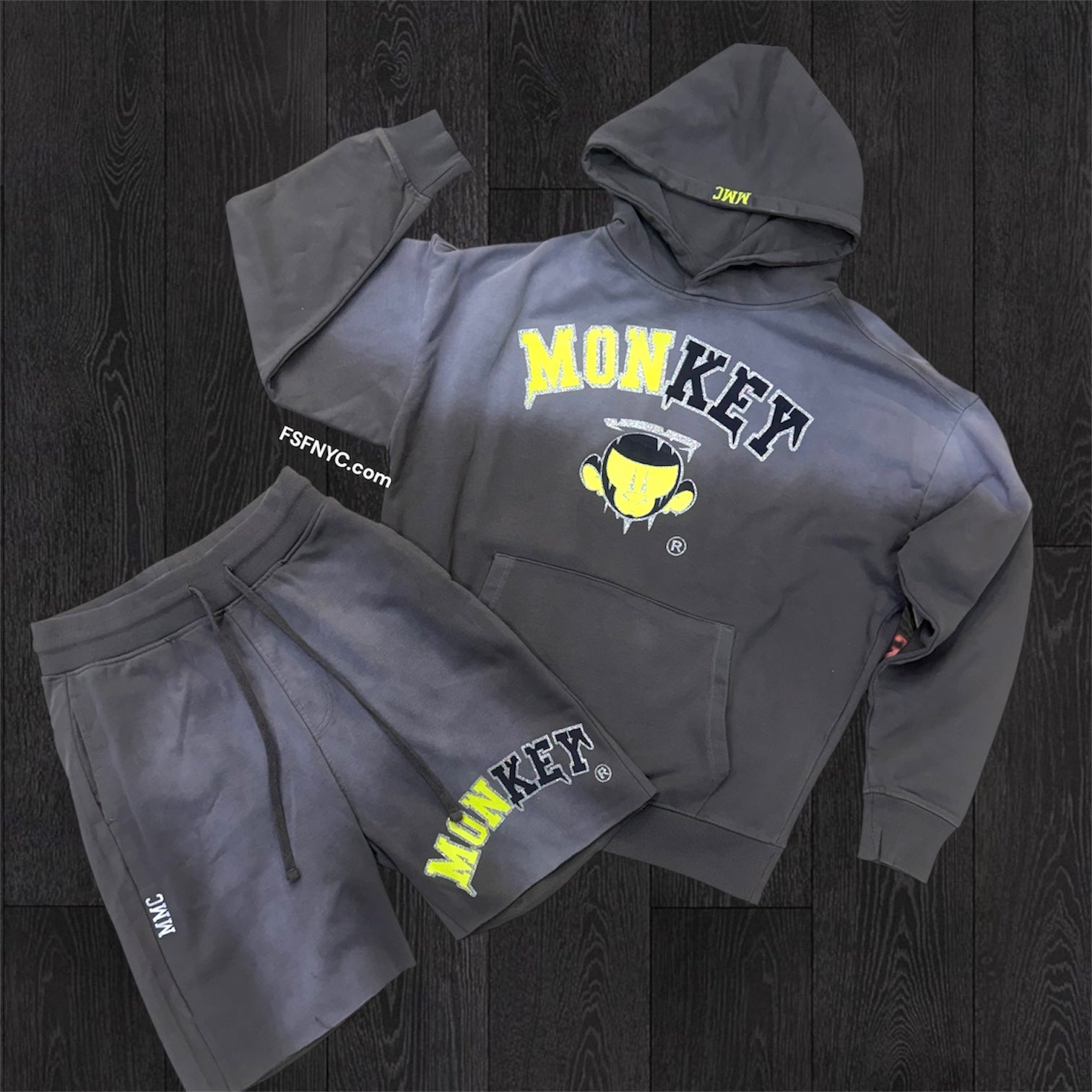 Monkey Money Classic Short Set - DK Grey