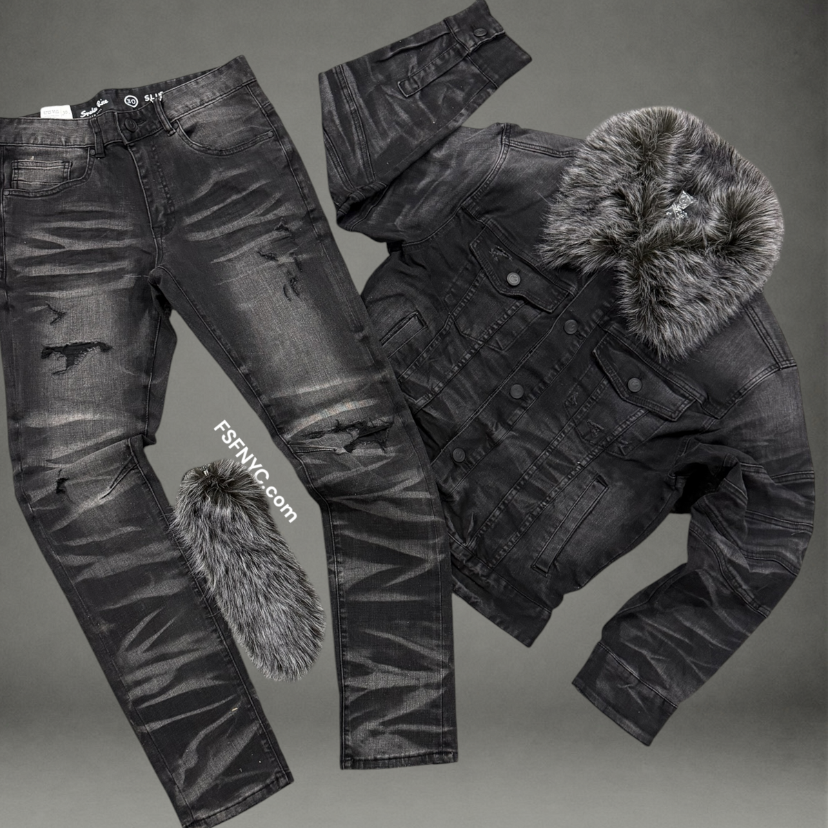 Rise - Washed Black Denim - T.Blk - P221