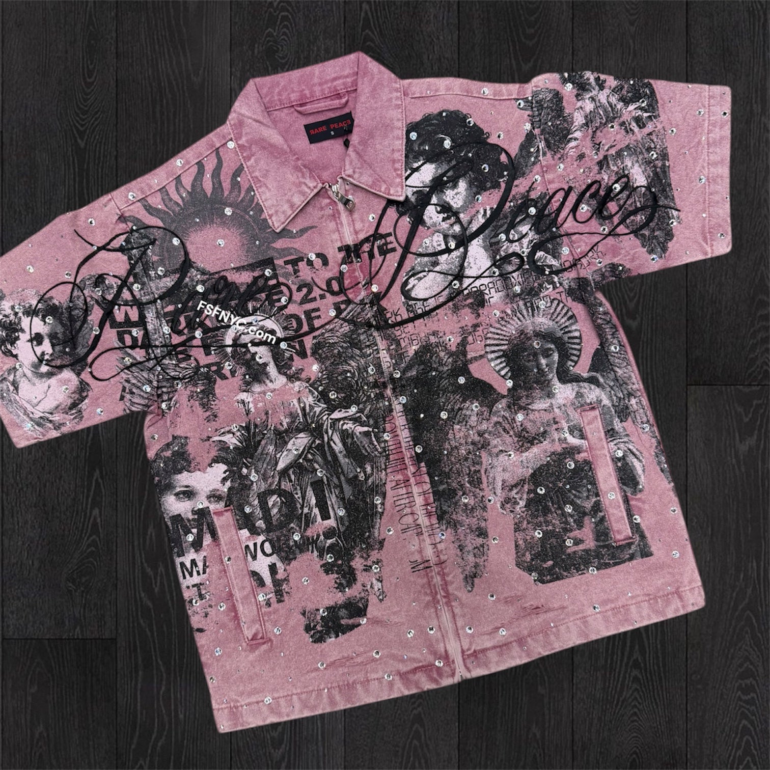 Rare Peace - Divine Denim Shirt - Dusty Pink 6062
