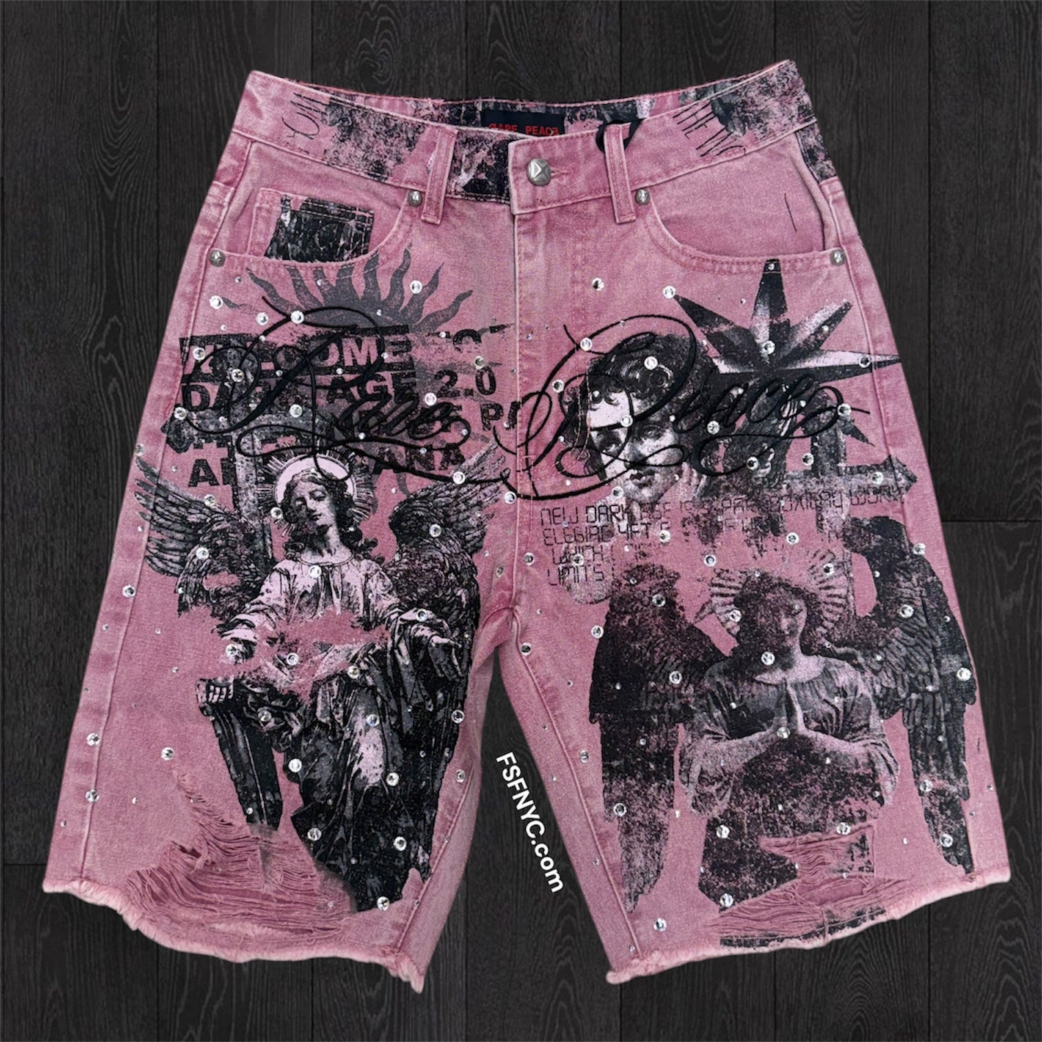 RP - Divine Denim Shorts - Dusty Pink 6062