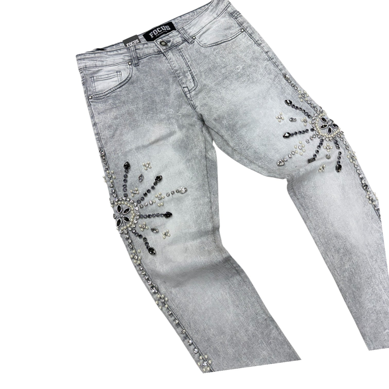 FO - Crystal Slim Fit Denim - Grey - 2583