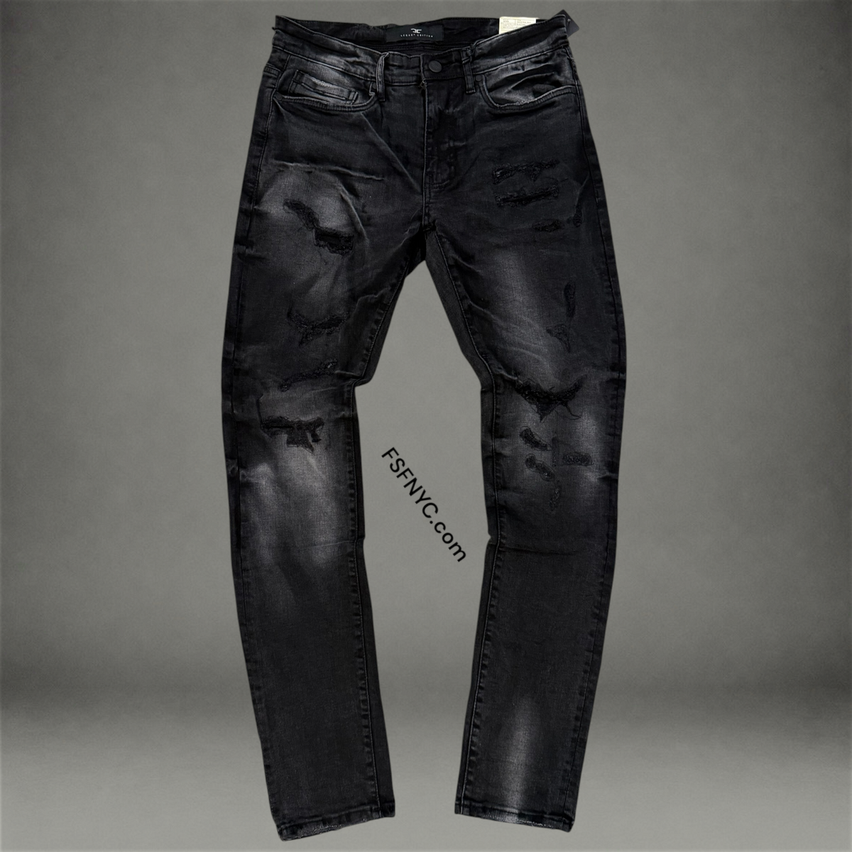 JC - Ripped shadow Denim - IND Black - JS2400