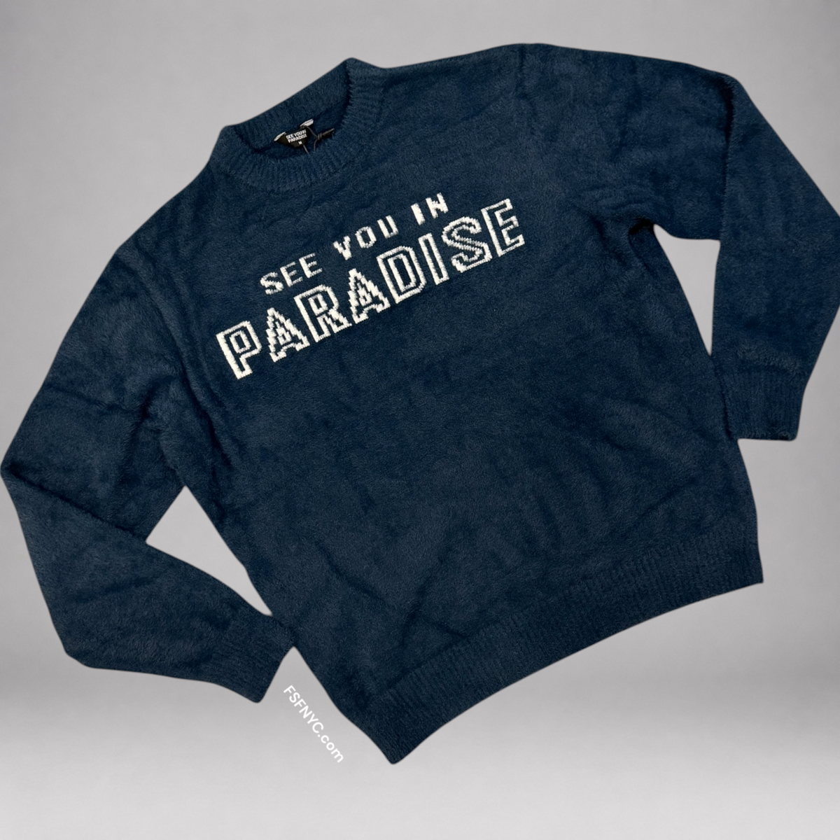 SYP - Mohair Paradise Crew Sweater - Navy - 3971