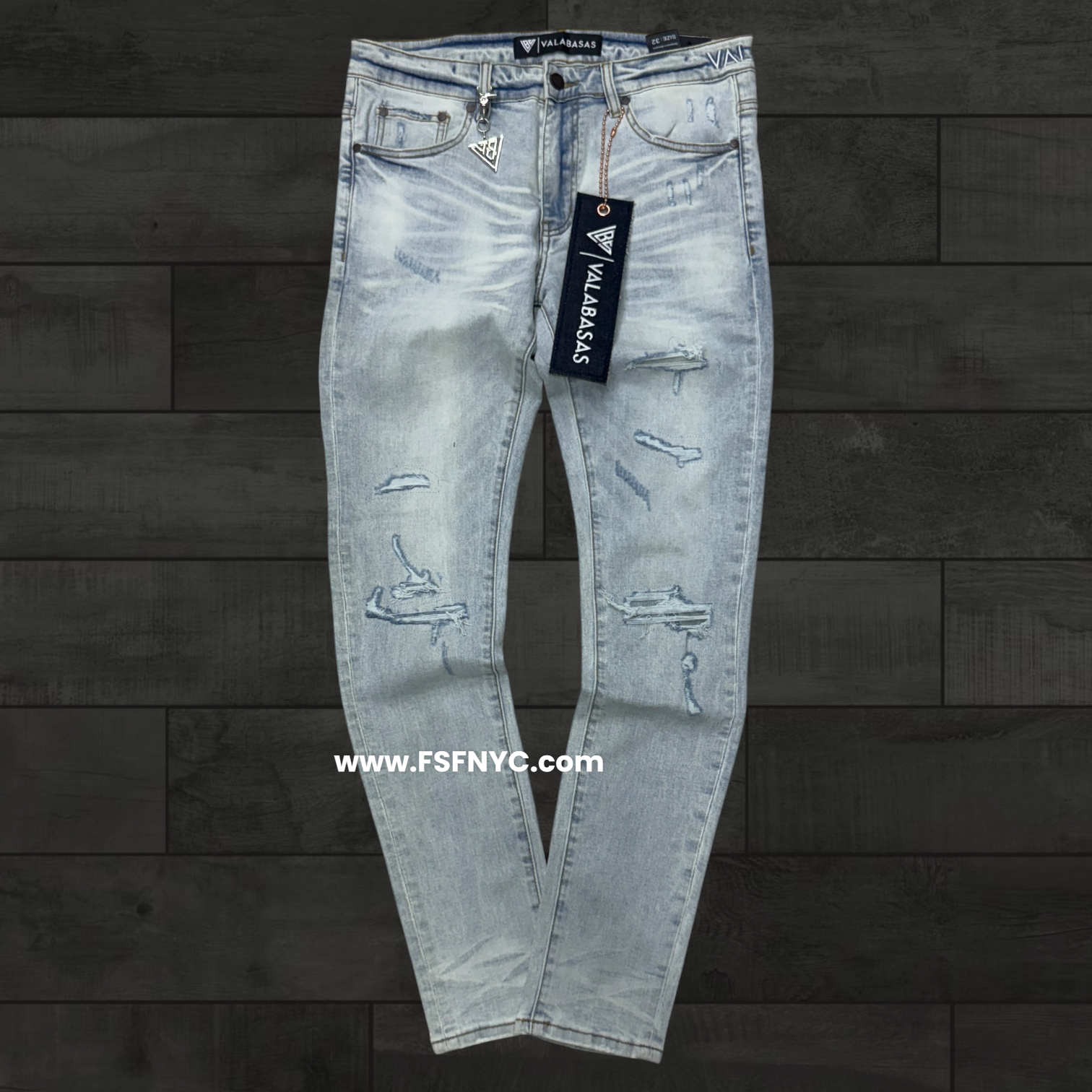 Valabasas - Scrimitar Skinny Jeans - Light Blue Wash - 1056