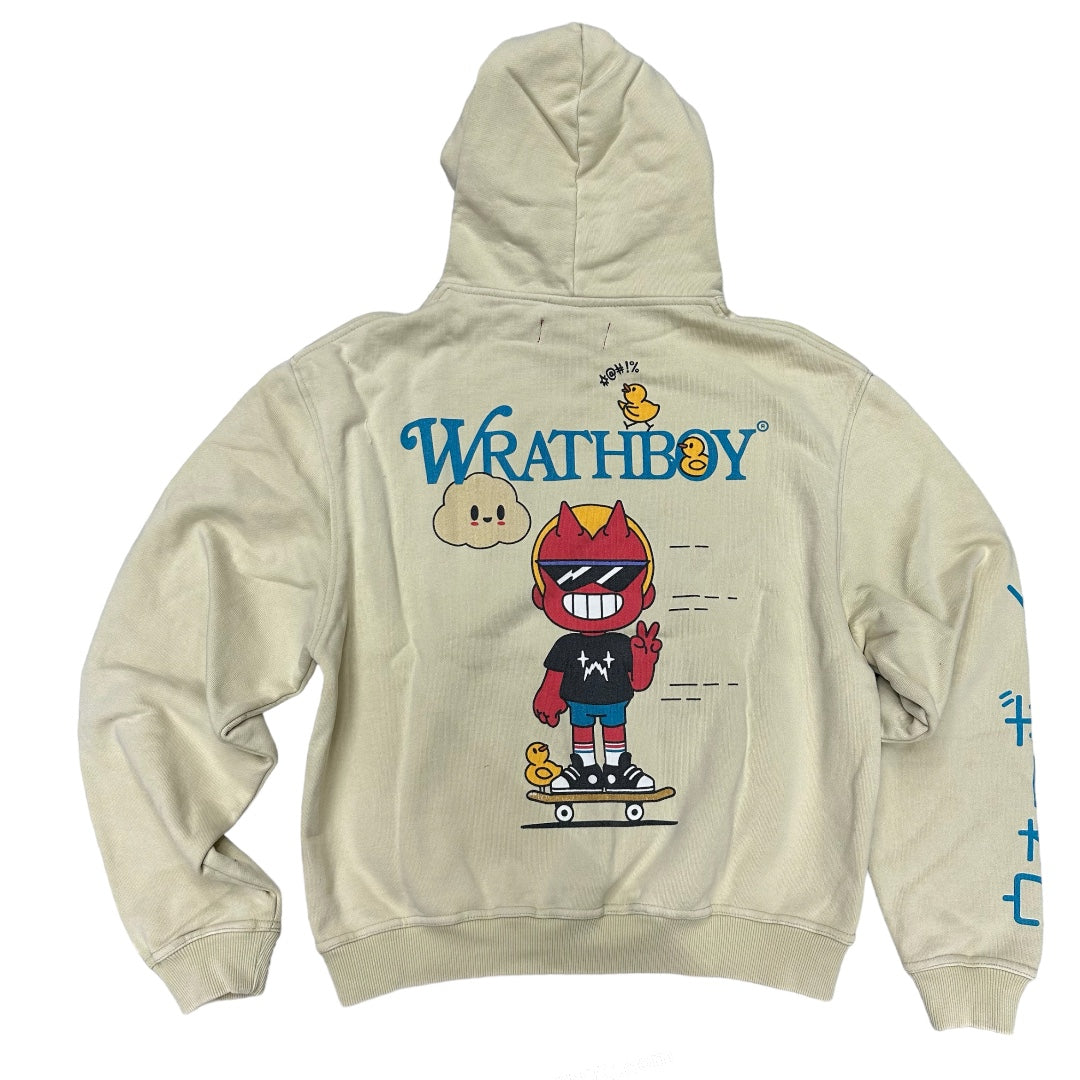WrathBoy Nothing Personal Hoodie Cream