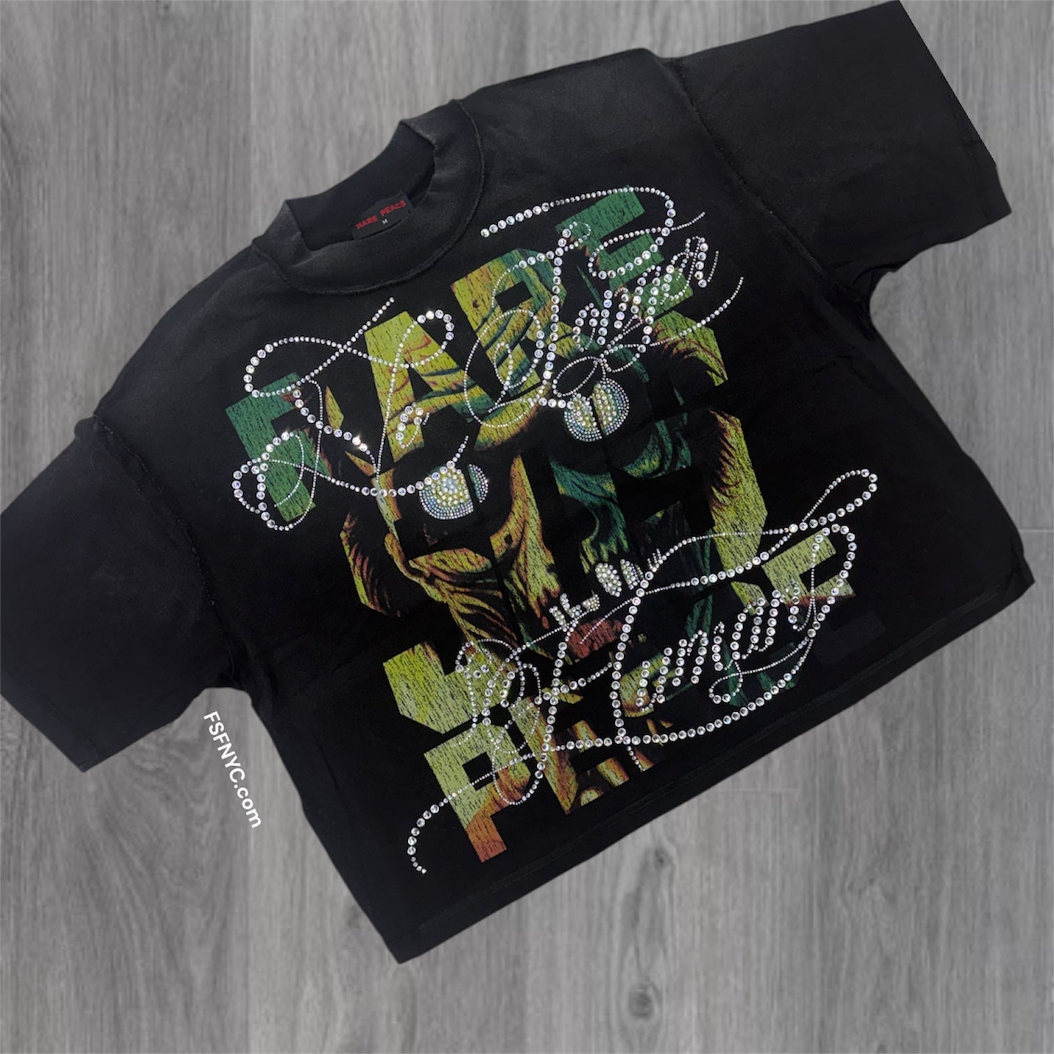 RP - Save Oversized Crop Tee - Black - 5059