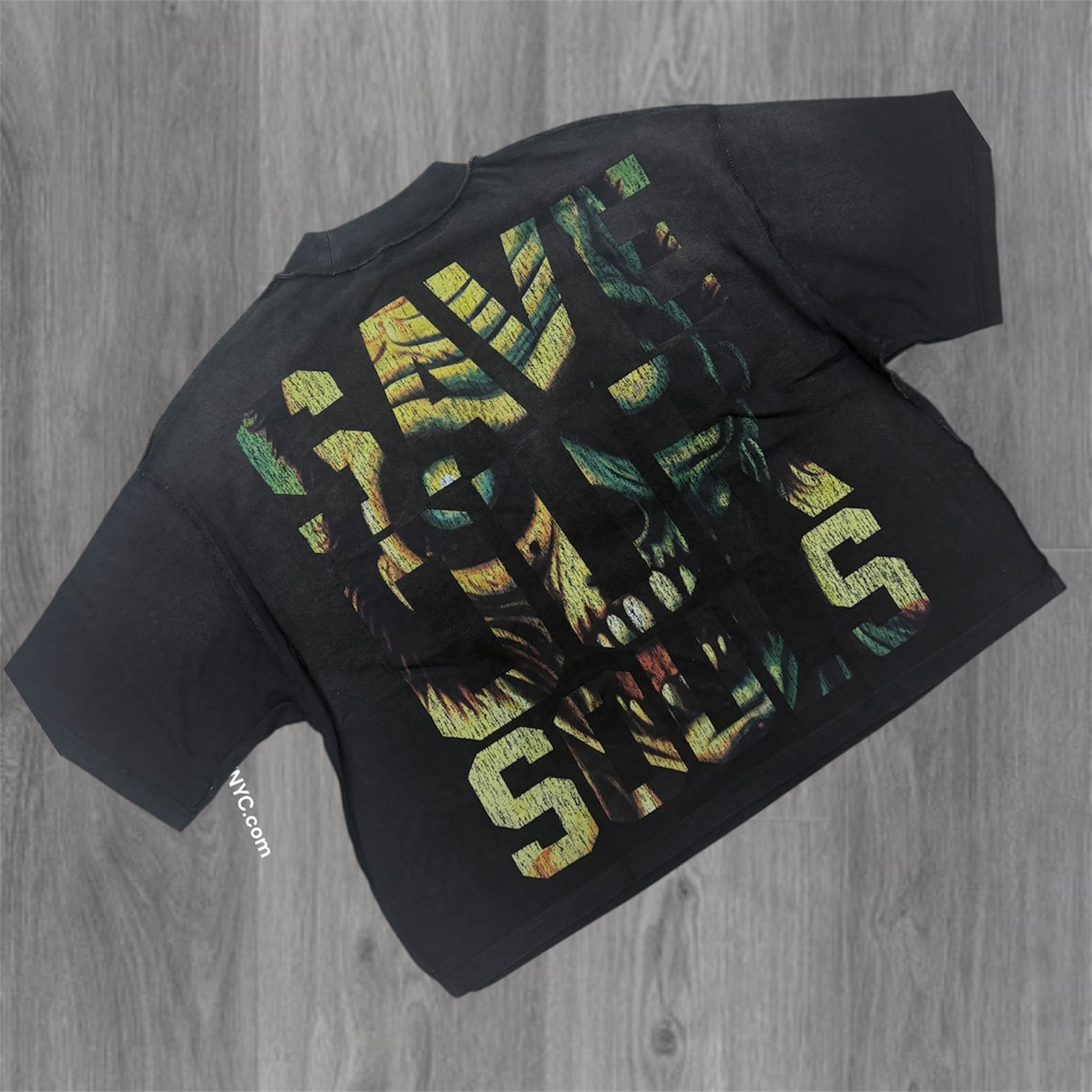 RP - Save Oversized Crop Tee - Black - 5059