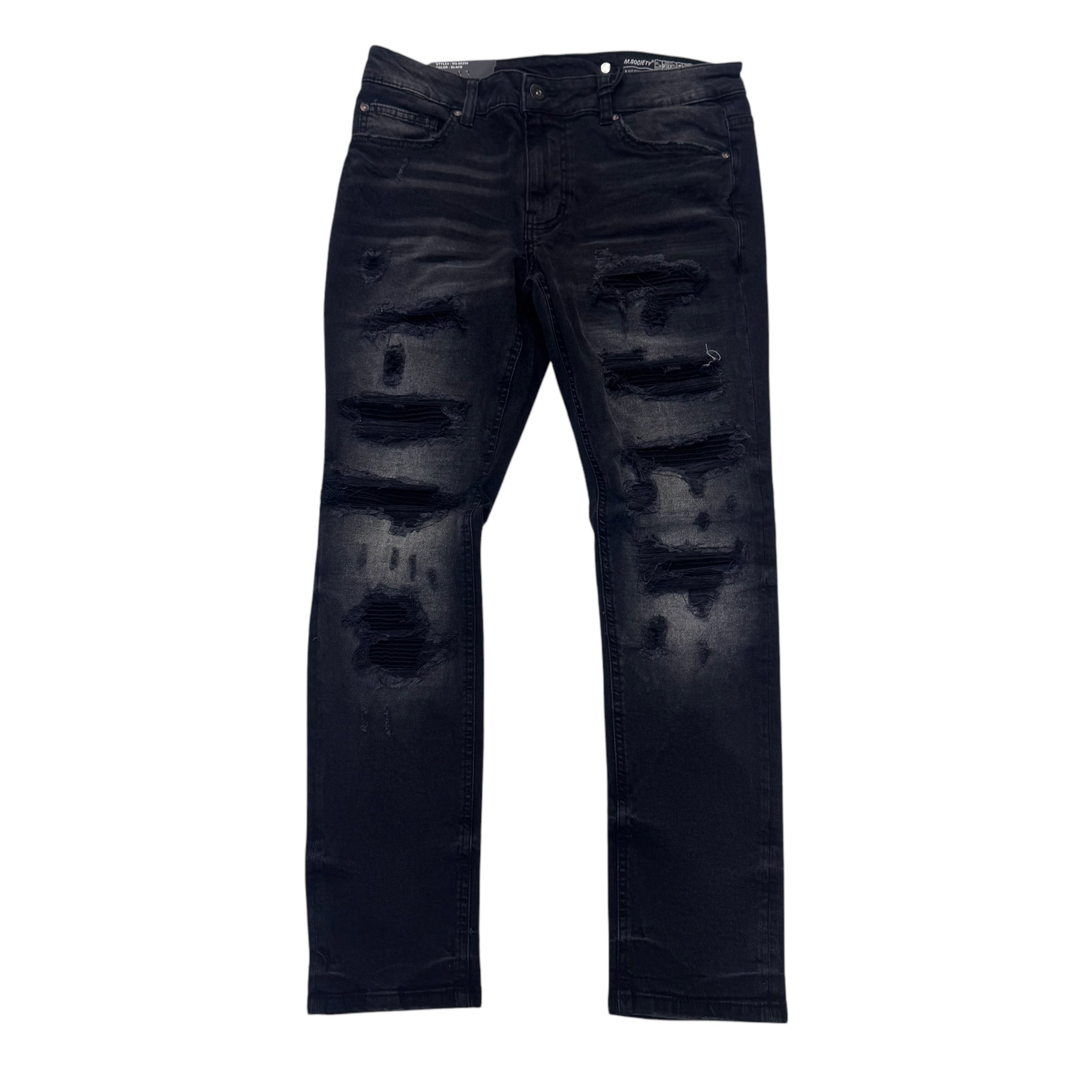 Mischief distress Skinny denim Black 80299