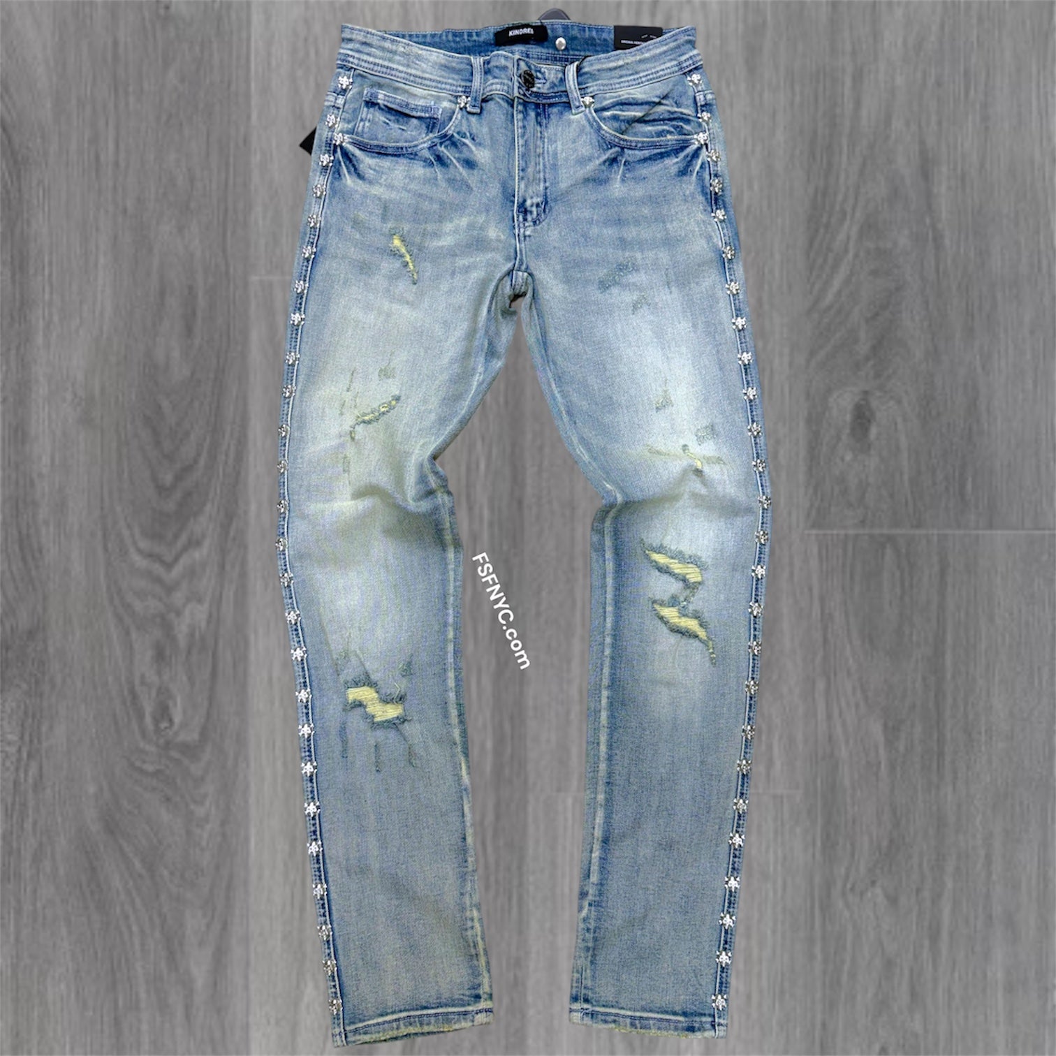 KD - Slim skull Denim - Blue - 2240