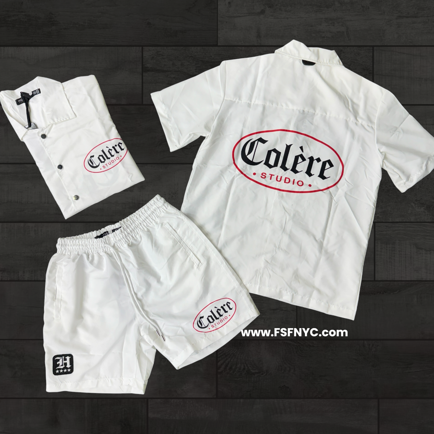 HDSN - Windbreaker Set - White - 694
