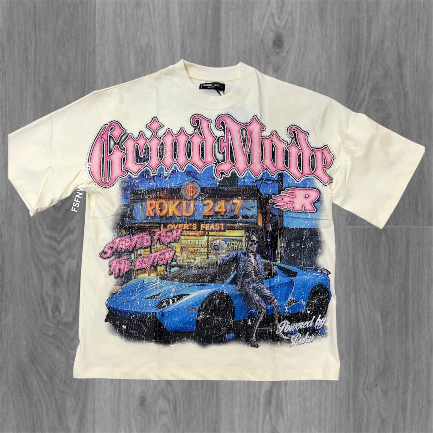 Roku - Grind G-shirt - Eggshell - 1960