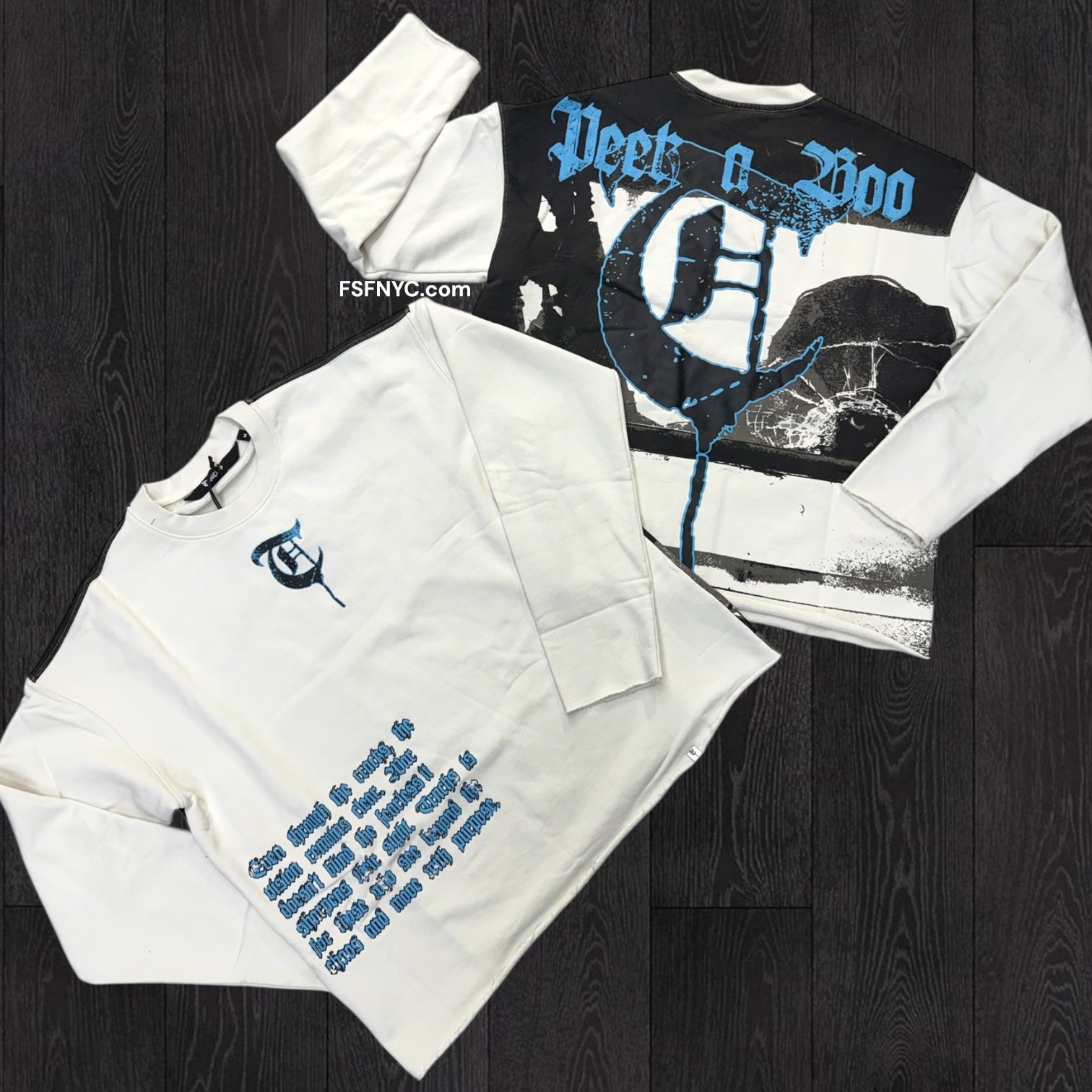 TRNCHS - Peek Crew Sweatshirt- Off White - 2512