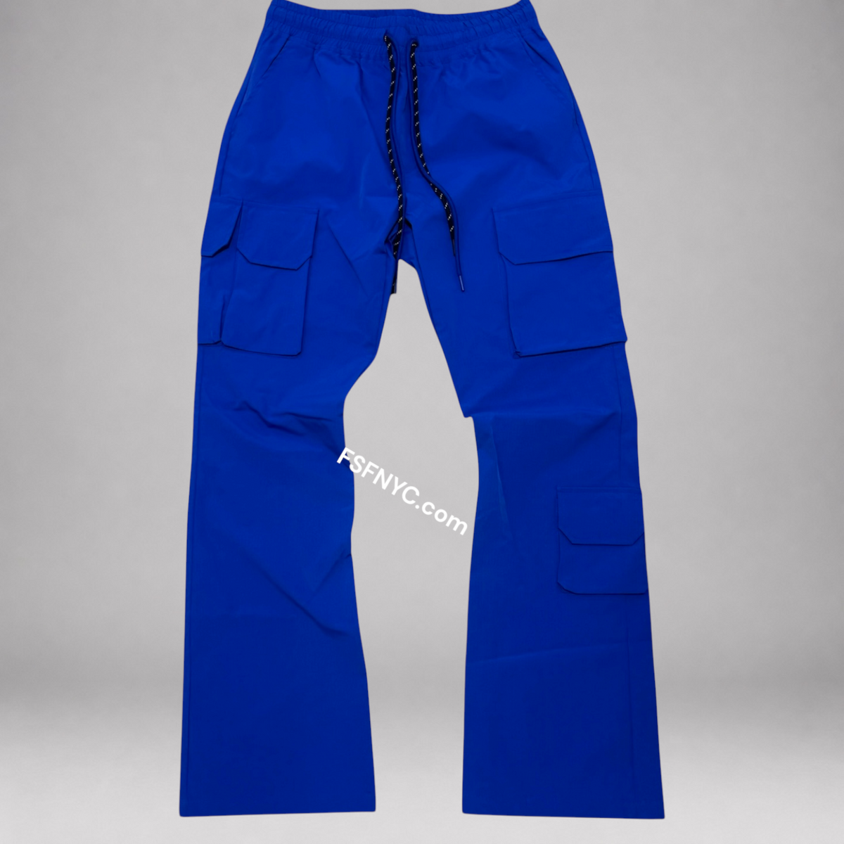 Baruda - Flare Nylon Cargo Pants - Royal - 404FS