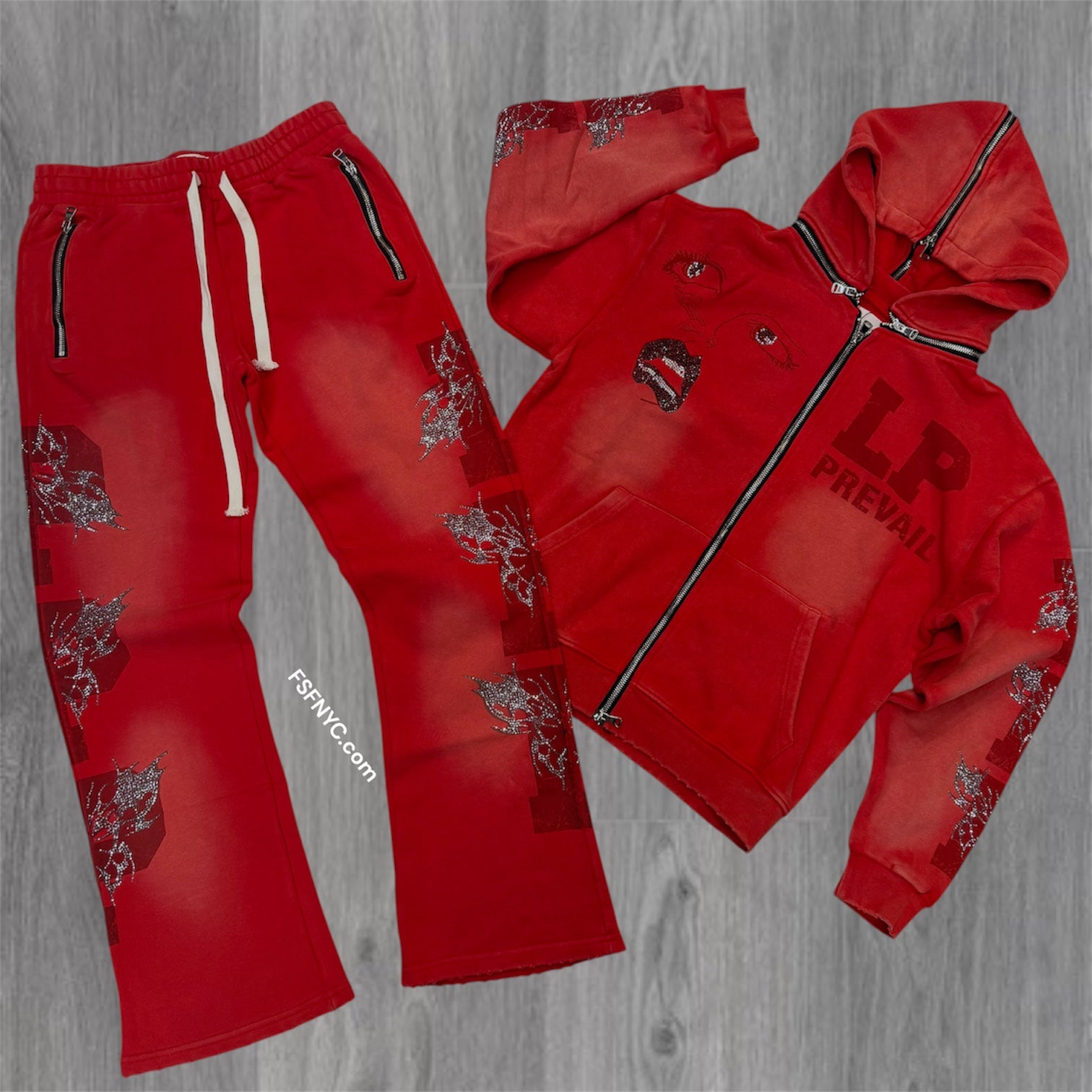 Prevail - No Fear Flare Sweatsuit - Red