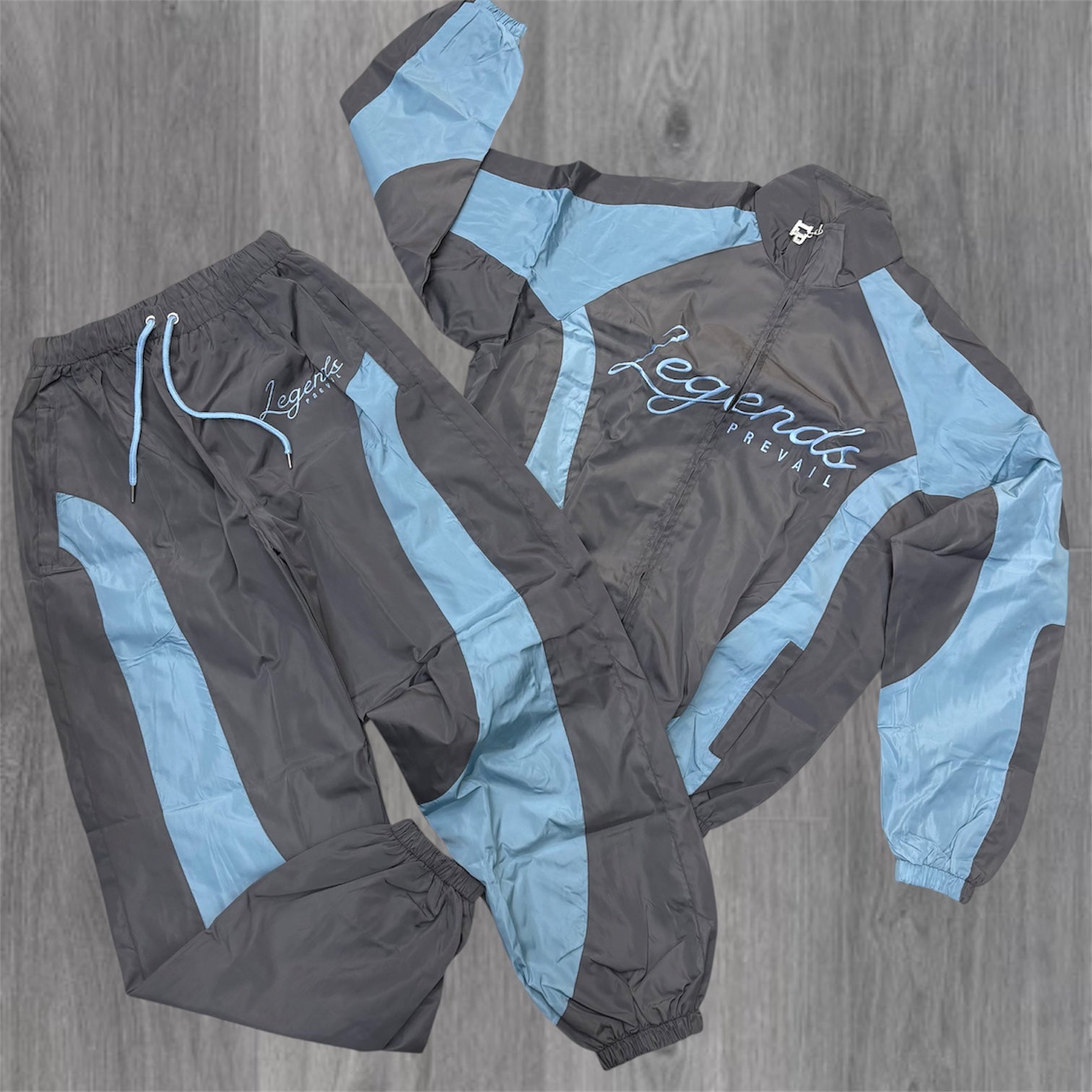 Prevail - Windbreaker set - Grey/Blue - 1993