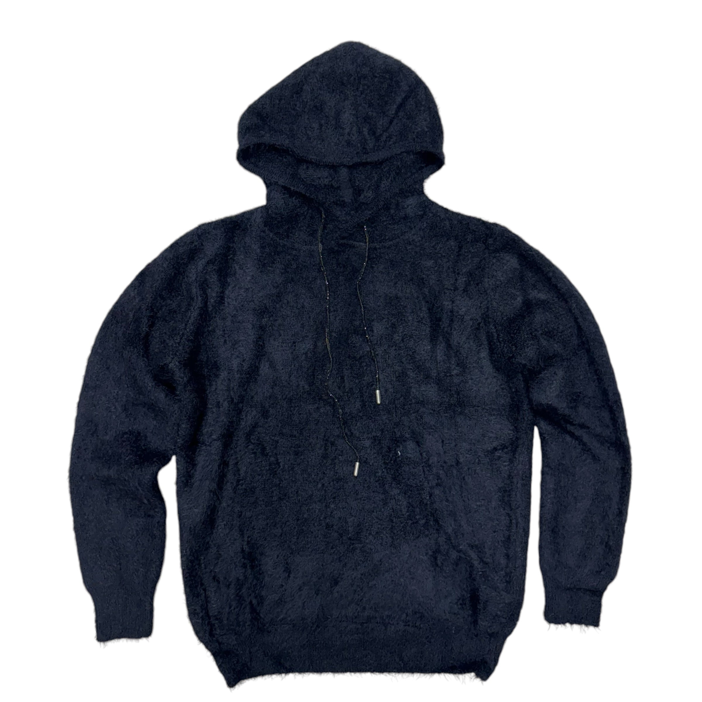 Baruda Crystal Mohair Hoodie Navy 641