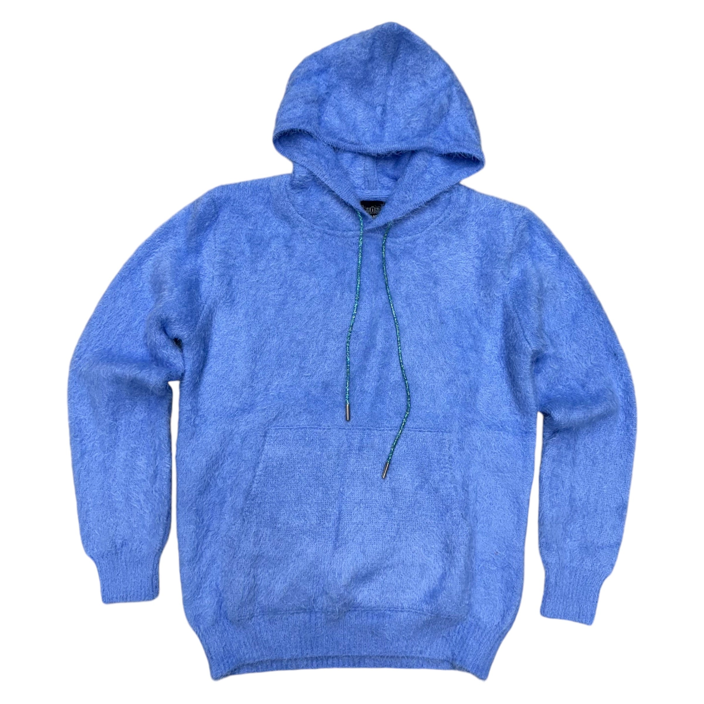 Baruda Crystal Mohair Hoodie Sky 641