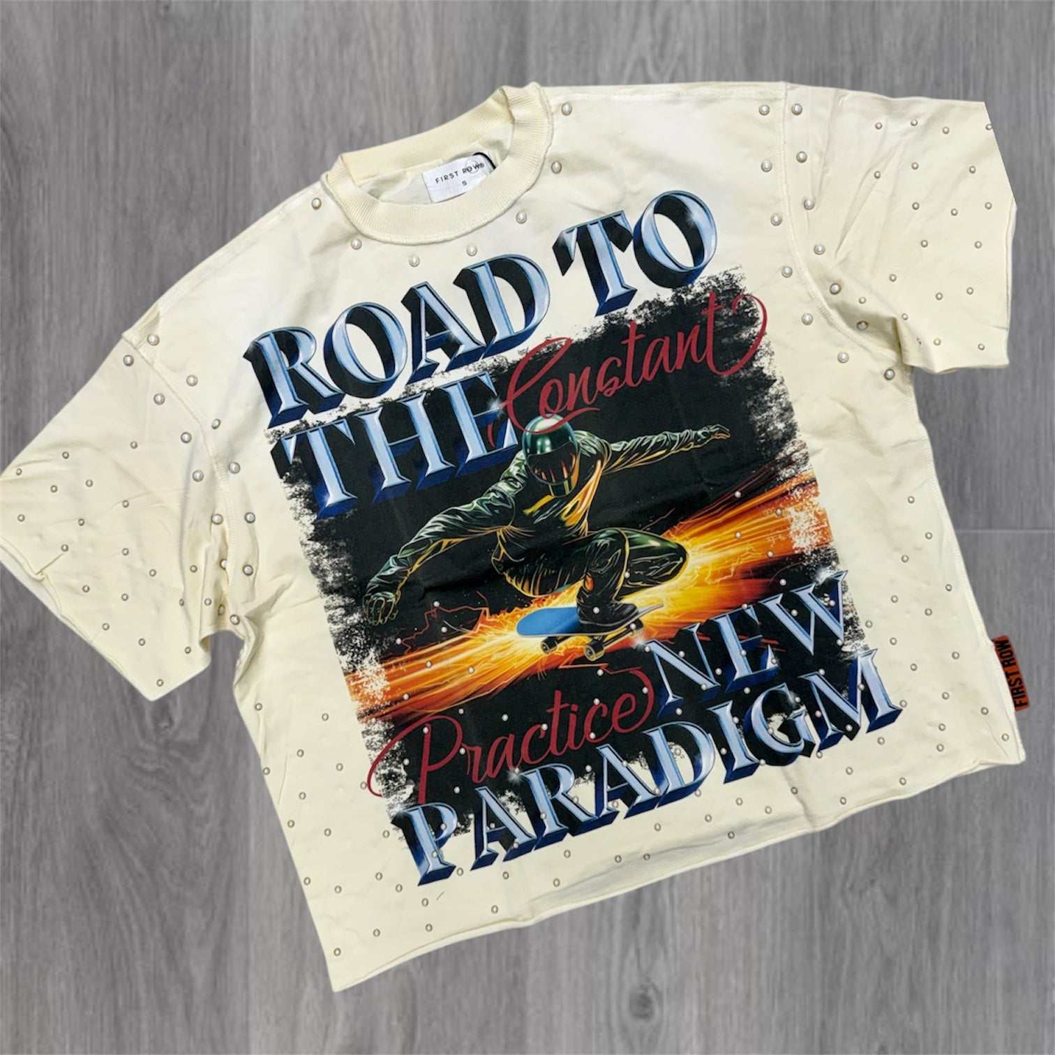 FR - Road To The T-shirt - Cream - 3063