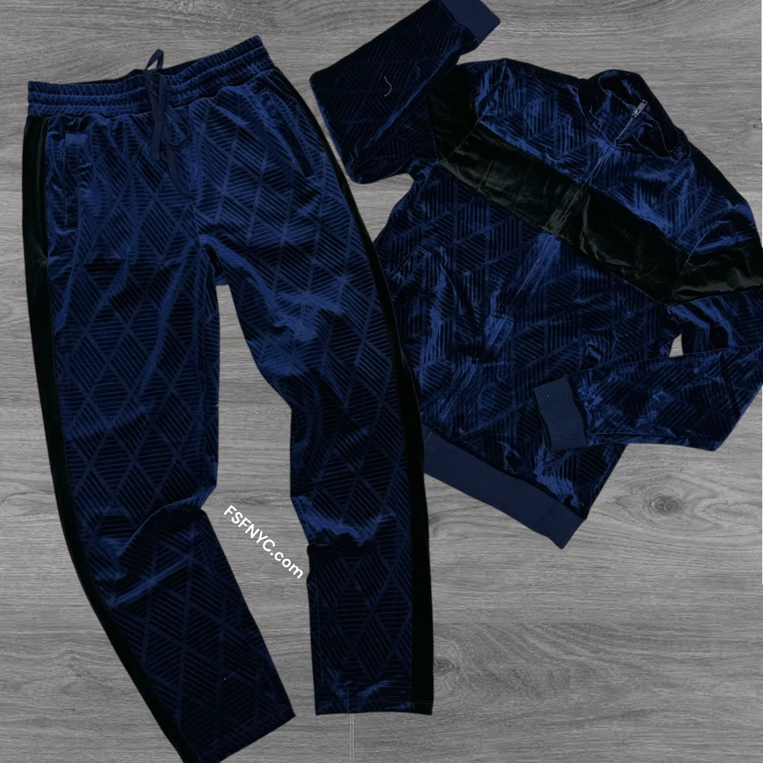 Rebel Velour Set Navy 482 582