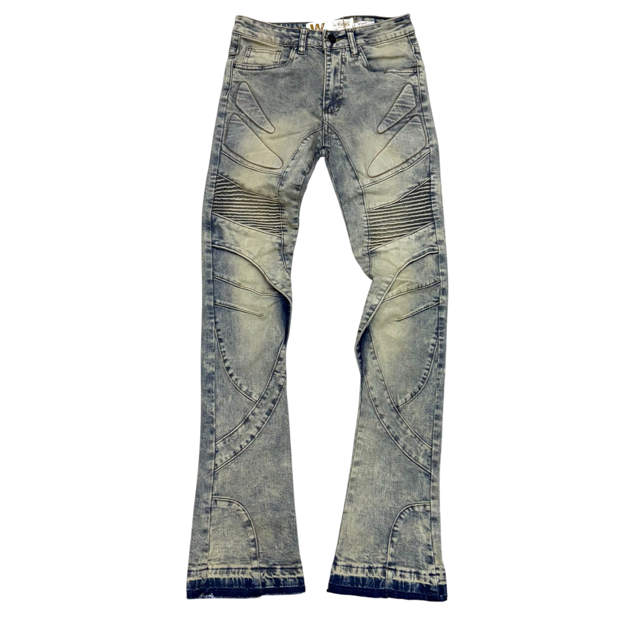 W Stacked Clean Denim Blue Wash M8402D