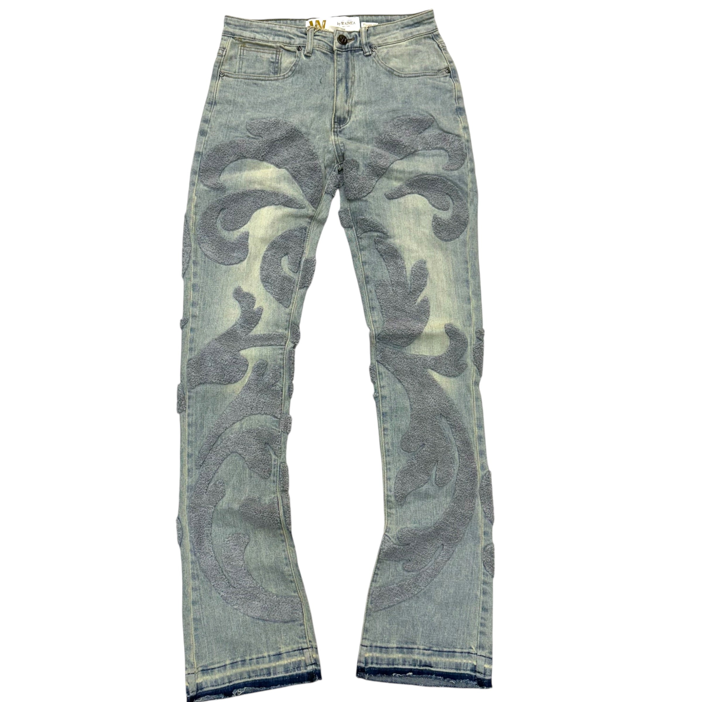 W stacked Jeans B.Wash M8170D