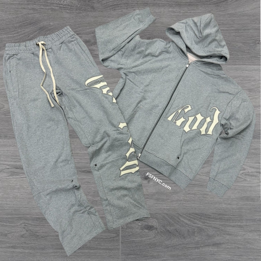 GodSpeed OG Logo Sweat Suit Grey