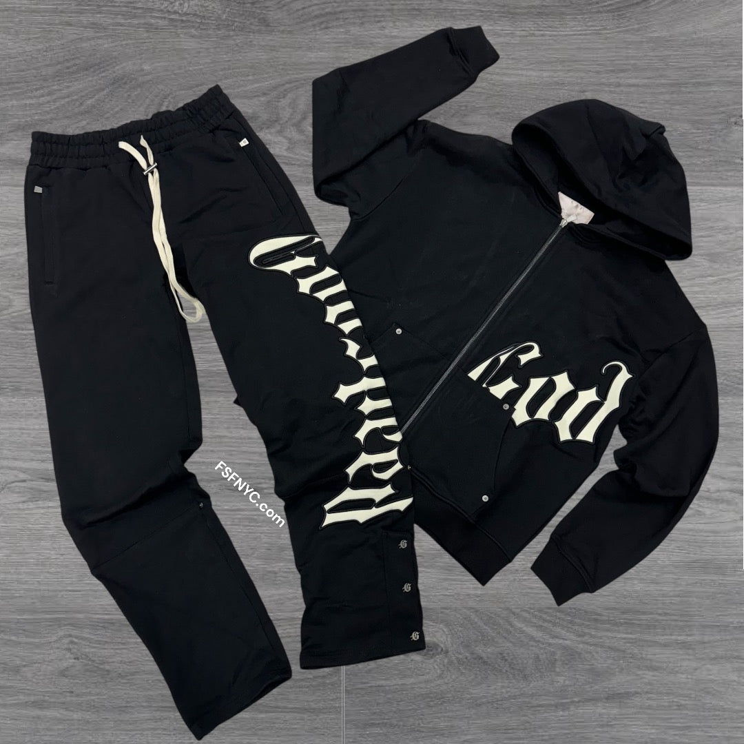 GodSpeed OG Logo Sweat Suit Black