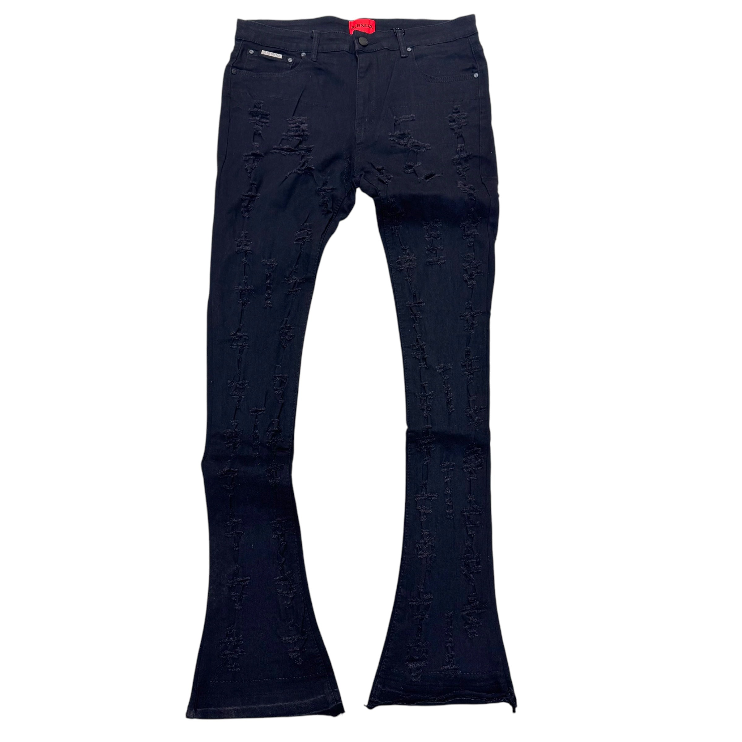 Ajenda Stacked Shatter Denim Jet Black 3044