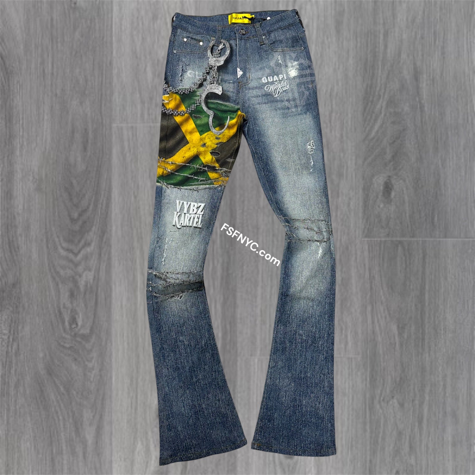 GUAPI - Stacked The freedom Denim - Blue