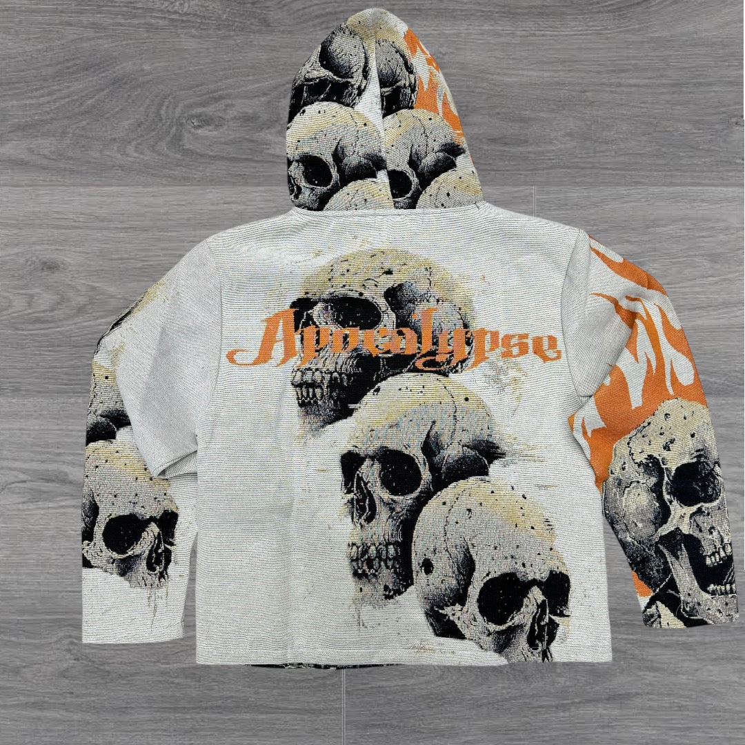 Jacquard Rhinstones Rock Hoodie 2482