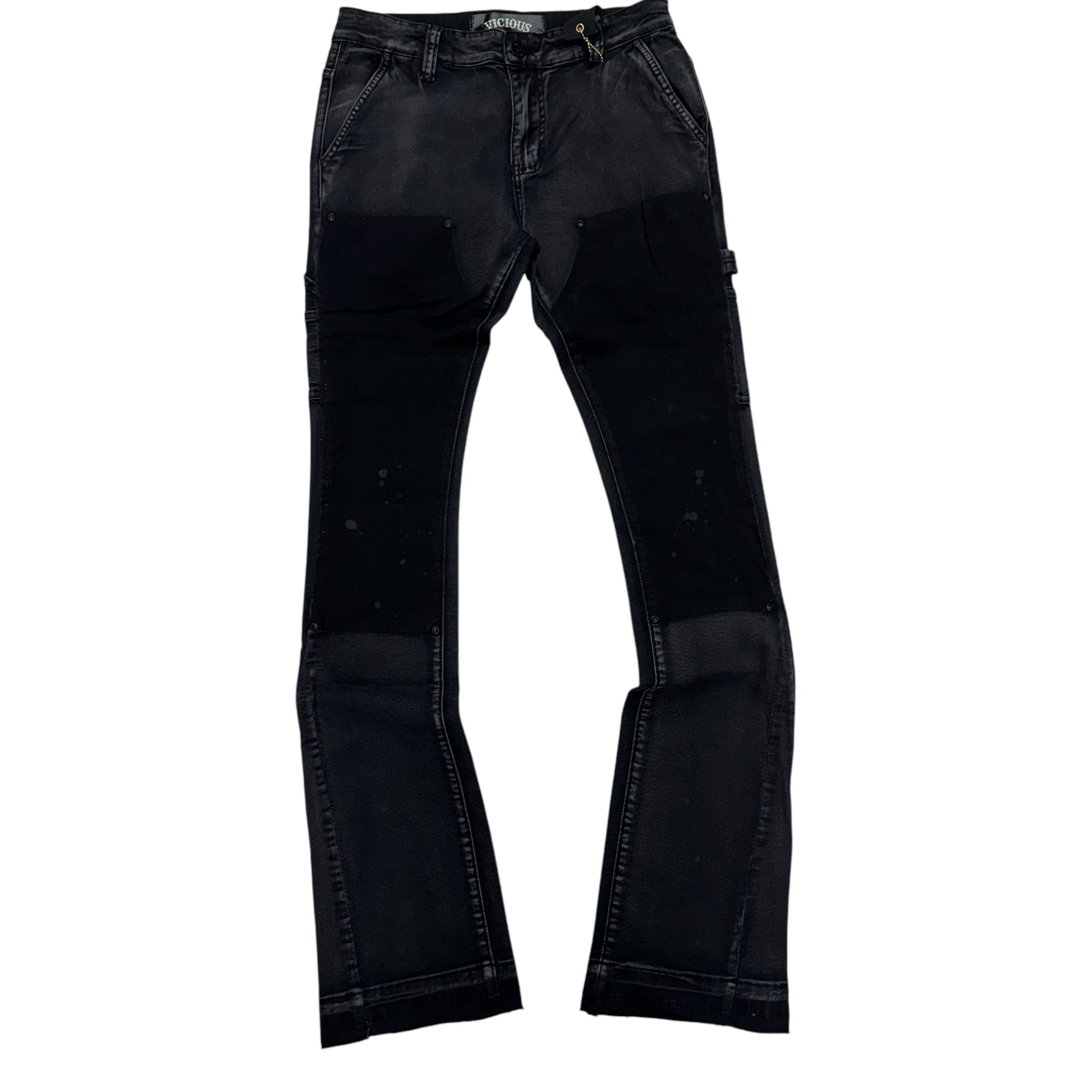 Vicious Stacked Carpenter Denim Black VC660