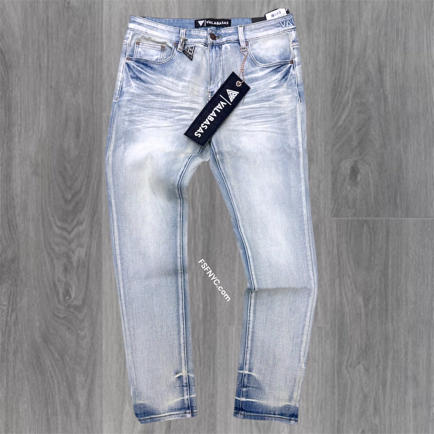 Valabasas- MR Slim Plain Denim - L.wash - 1004